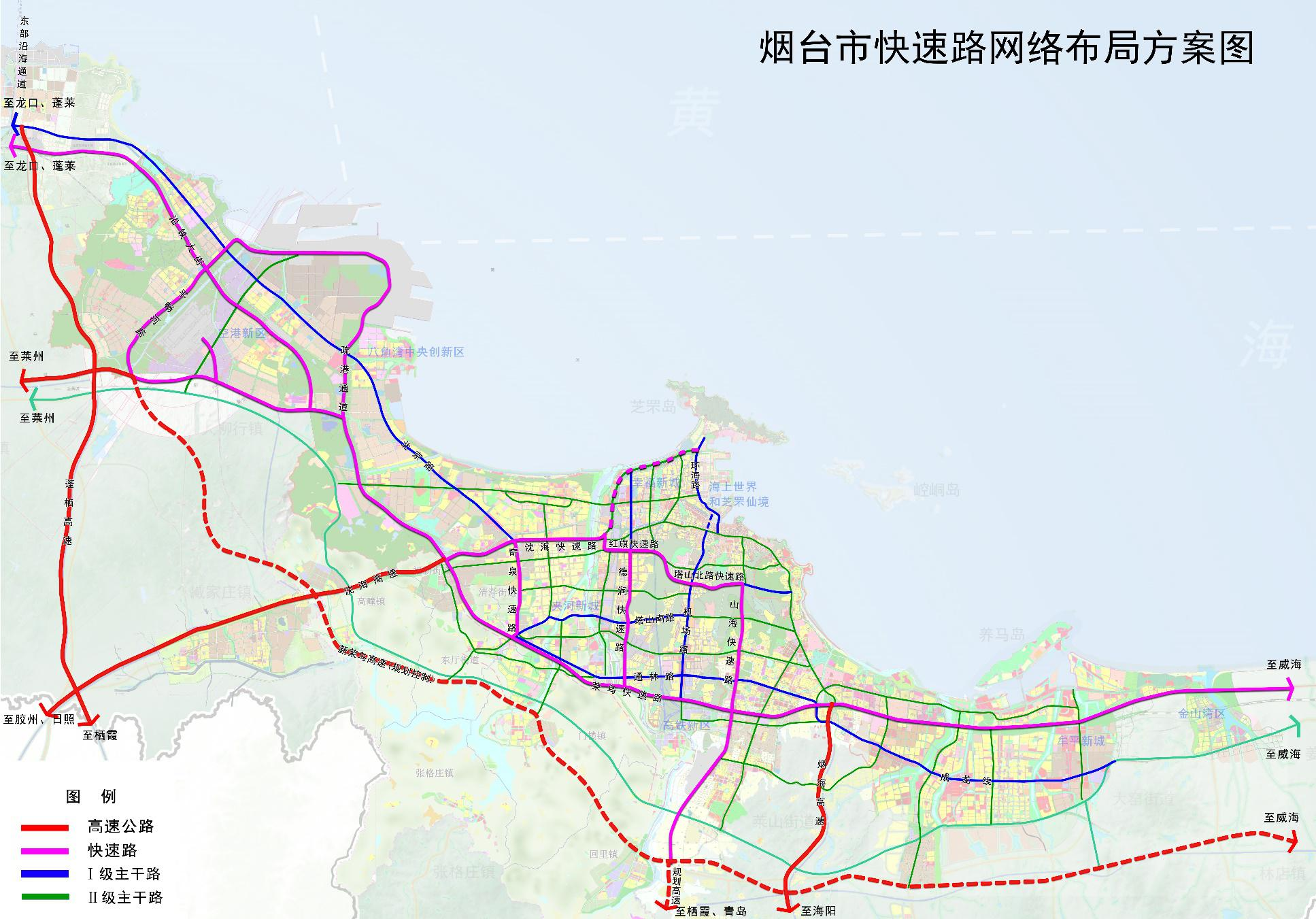 济曲快速路规划图高清图片