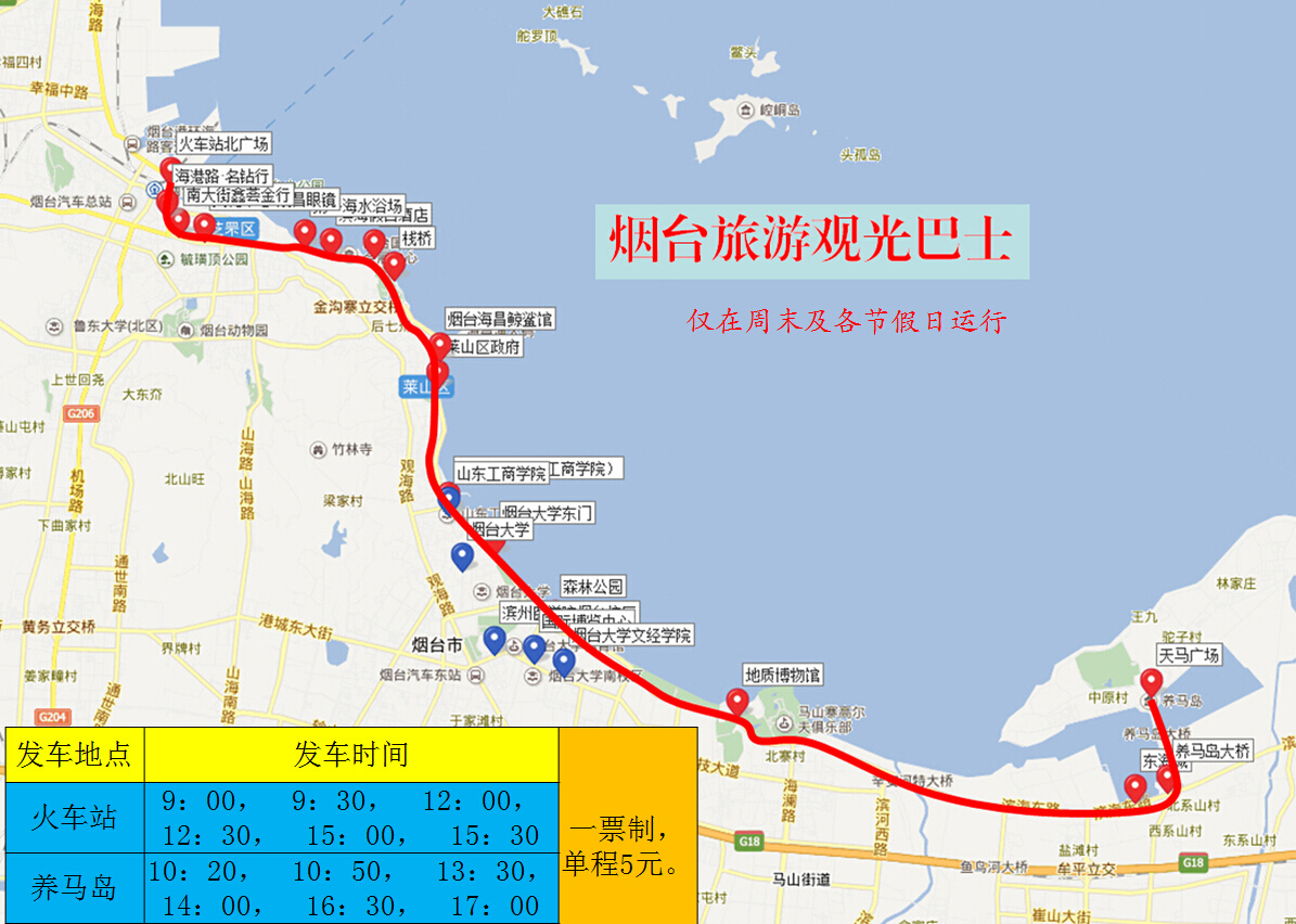 烟台旅游观光巴士